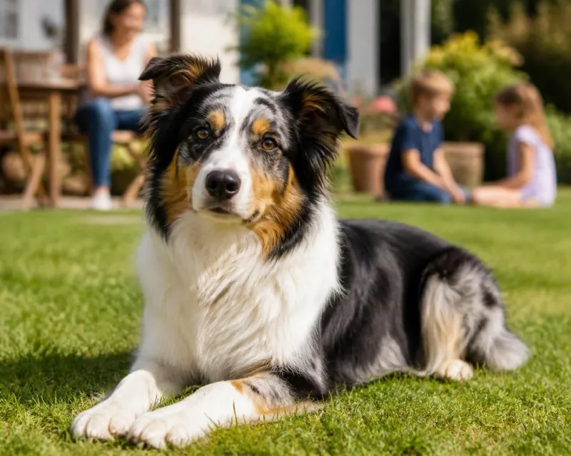 découvrez le berger australien croisé border collie, un chien au caractère dynamique et intelligent, idéal pour les familles actives et amateurs de chiens polyvalents.