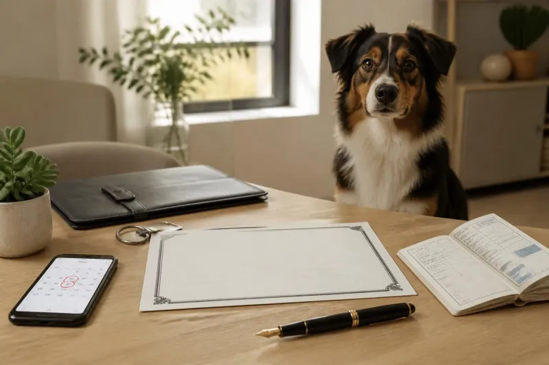 Certificat de cession d’un chien : ce qu’il faut vraiment prévoir