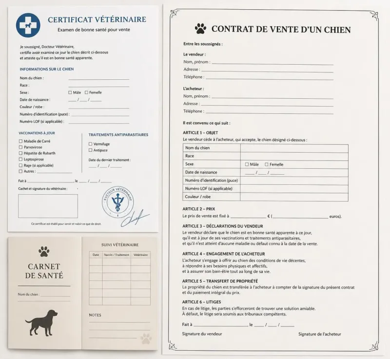 découvrez tout ce qu'il faut prévoir pour compléter correctement un certificat de cession d'un chien, des documents nécessaires aux étapes essentielles pour une transaction en toute sérénité.