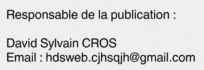 Coordonnées du responsable de la publication du site Côté Chiens